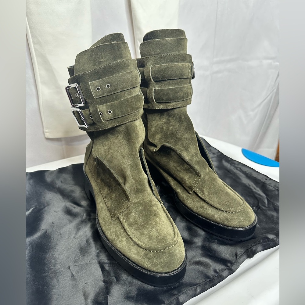 Balenciaga Leather Moto Boots - Picture 13 of 14